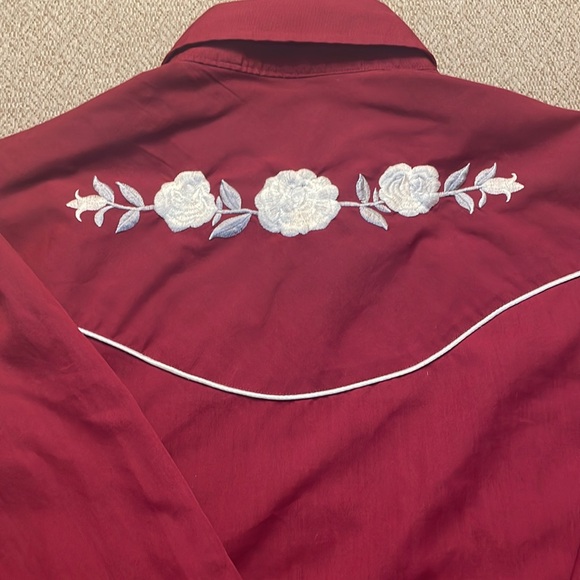 Vintage Ely Diamond Embroidered Western Rodeo Shirt - Picture 4 of 4